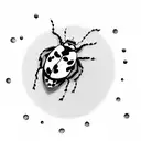 ladybug tattoo design idea
