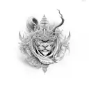 brujula  tattoo design idea