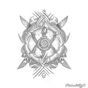family tattio build with 5 elements (power, love, giving, United, peacfull) tattoo design idea