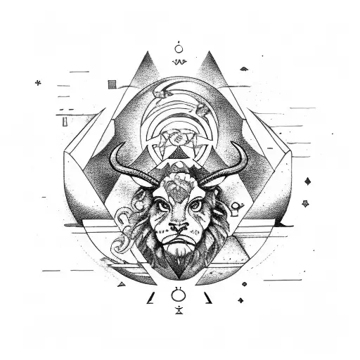 Leo Pisces Capricorn Libra Scorpio Aquarius tattoo design idea