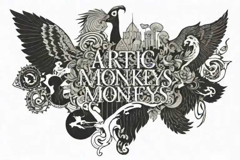 Artic Monkeys album cover incorporating Hozier song Work tattoo design idea