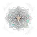 chain mail filler made from mandala patterns tattoo design idea