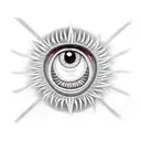 Eye Mangeko Sharingan Uchiha Sasuke from the anime Naruto tattoo design idea