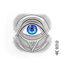 Eye Mangeko Sharingan Uchiha Sasuke from the anime Naruto tattoo design idea
