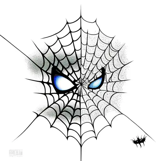 spiderman throwing webs into batman tattoo design idea