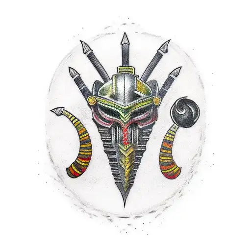 Kotal Kahn from mortal kombat tattoo design idea