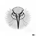 shoebill stork tattoo design idea