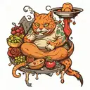 gluttony tattoo design idea