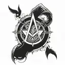 the tattoo desmond miles has in assassins creed symbol tattoo design idea