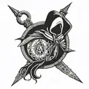 the tattoo desmond miles has in assassins creed symbol tattoo design idea