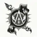 the tattoo desmond miles has in assassins creed symbol tattoo design idea