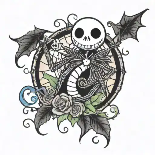 Creating a Nightmare Before Christmas tattoo design offers a lot of room for creativity and personalization. Here's a ro tattoo design idea