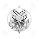 black rooster  tattoo design idea