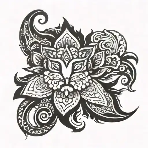Hindu good tattoo design idea