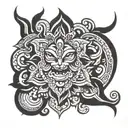 Hindu good tattoo design idea