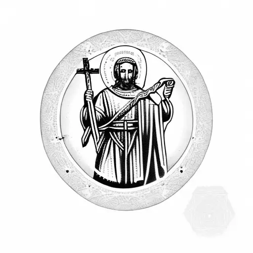 saint christopher by titian  tattoo design idea