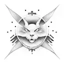 Dancing shadows in the moonlight tattoo design idea