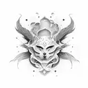 Dancing shadows in the moonlight tattoo design idea
