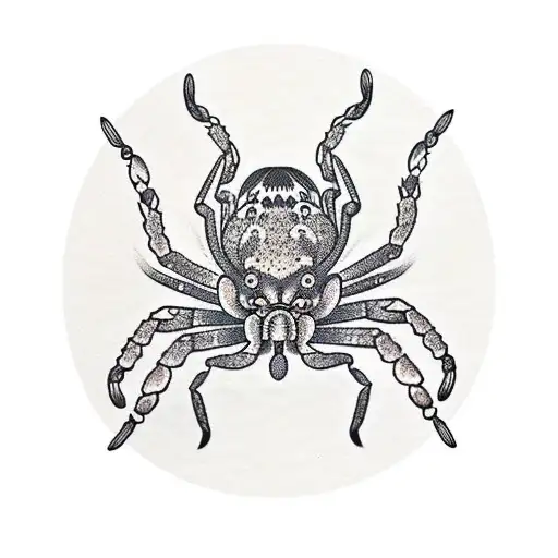 lily spider tattoo design idea