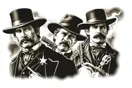 Wyatt Earp and doc holliday tattoo design idea