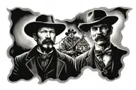 Wyatt Earp and doc holliday tattoo design idea