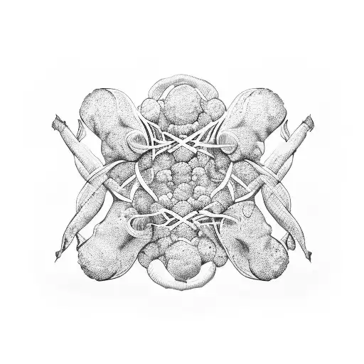 vegetables sliced tattoo design idea