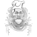 chef sleeve vegetables tattoo design idea