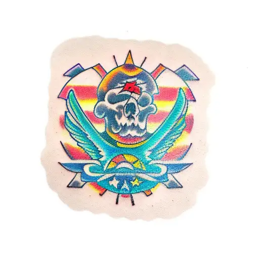 color cassette tape  tattoo design idea