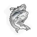 alligator tattoo design idea