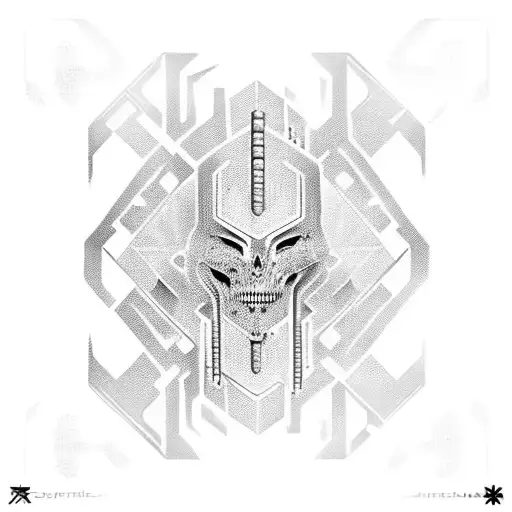 Cyber Sigilism tattoo design idea
