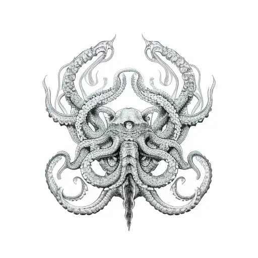 kraken  tattoo design idea