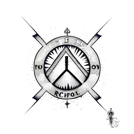 word L;FE with addiction recovery symbol tattoo design idea