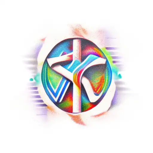 word L;FE with addiction recovery symbol tattoo design idea