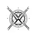 word L;FE with addiction recovery symbol tattoo design idea