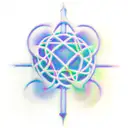 word L;FE with addiction recovery symbol tattoo design idea