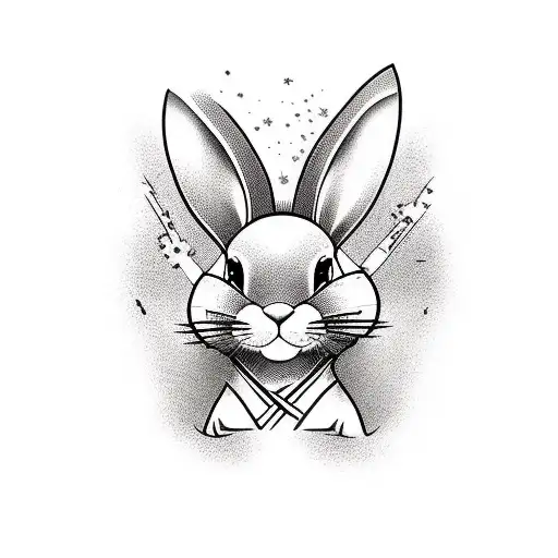 playboy bunny with barbwire tattoo design idea