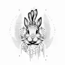 playboy bunnt with barbwire tattoo design idea