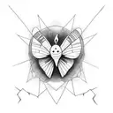"don't let this darkness fool you" with semicolon and butterfly tattoo design idea