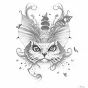 "don't let this darkness fool you" with semicolon and butterfly tattoo design idea