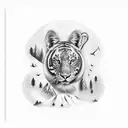 Family, travel, freedom, nature, animal, forest, music tattoo design idea