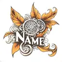 name tattoo tattoo design idea