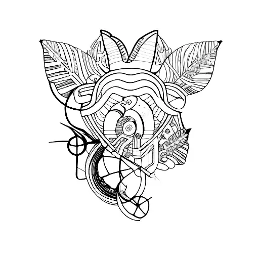 21:4 tattoo design idea