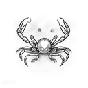 A Crab and an Scorpion following each other tattoo design idea