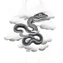 Biting Snake in the clouds tattoo design idea