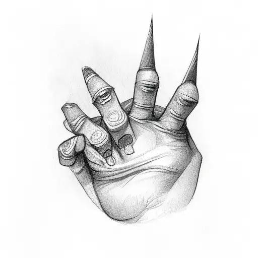 tiny middle finger tattoo design idea