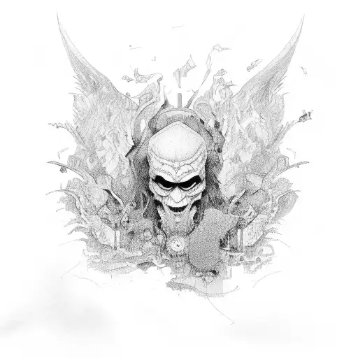 middle finger  tattoo design idea