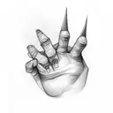tiny middle finger tattoo design idea