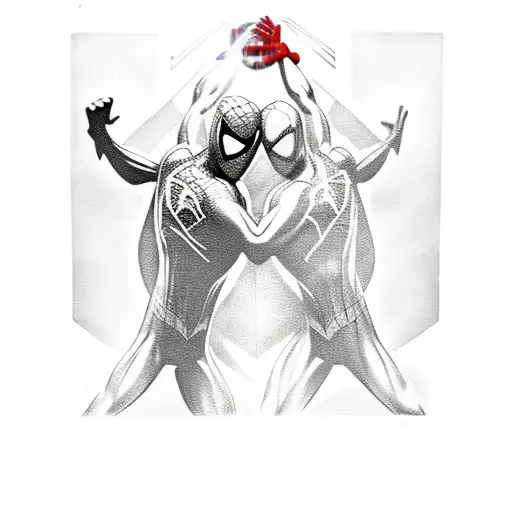 spiderman + flash + superman  tattoo design idea