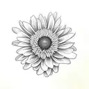 chrysanthemum with daisy tattoo design idea
