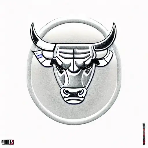 Chicago Bulls logo tattoo design idea